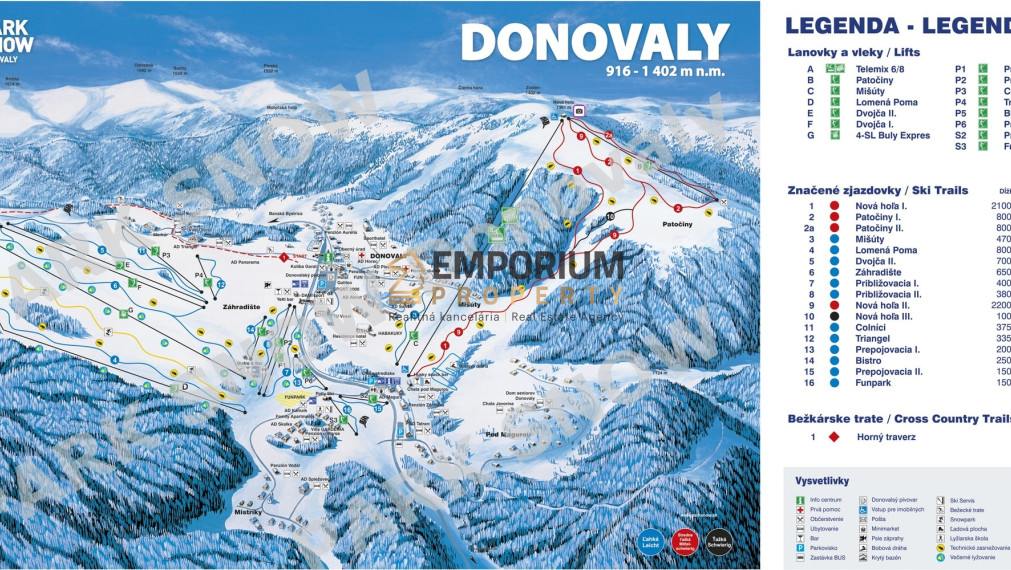 P R E N Á  J O M │ 2i priestranný mezonet pod zjazdovkou v PARK SNOW DONOVALY│3 D