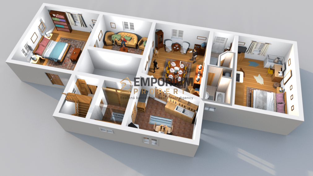 P R E N Á J O M │Priestranná rázovitá chalupa prevoňaná tradíciou v centre B. Štiavnice│3 D