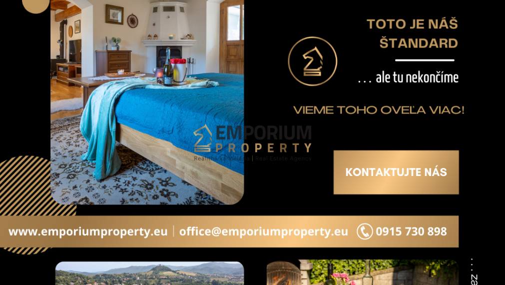 P R E N Á J O M │Priestranná rázovitá chalupa prevoňaná tradíciou v centre B. Štiavnice│3 D